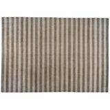 Brown and Beige Stripe Nepalese Area Rug