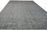 Black and White Loop and Cut Area Rug