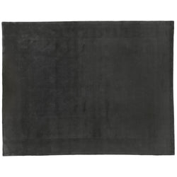 Window Design Dark Grey Wool Area Rug