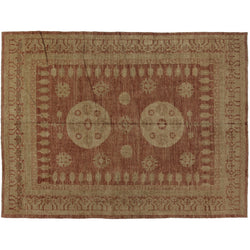 Rust and Brown Khotan Rug