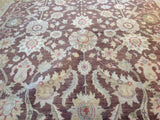 Traditional Pakistani Rug in Brown and Beige