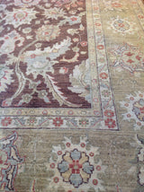 Traditional Pakistani Rug in Brown and Beige