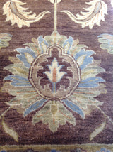 Blue and Brown Indo Oushak Area Rug