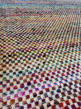 Multi-Color Sari Silk Flatweave Area Rug