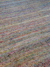 Multi-Color Sari Silk Flatweave Area Rug
