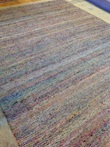 Multi-Color Sari Silk Flatweave Area Rug