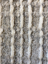 Grey and White Wool Area Rug