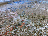 Taupe "Erased" Abstract Area Rug