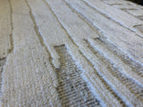 Ivory Geometric Cut and Loop Area Rug