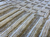 Ivory Geometric Cut and Loop Area Rug