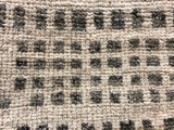 Charcoal and Ivory Squares Area Rug