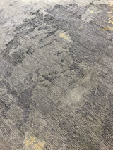 Beige, Blue and Yellow Abstract Area Rug