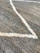 Silver Diamonds Moroccan Design Rug