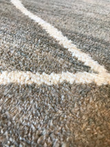 Silver Diamonds Moroccan Design Rug