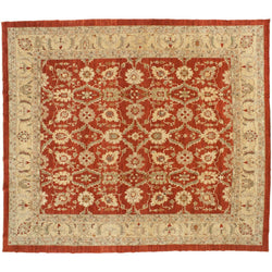 Red and Beige Pakistani Rug