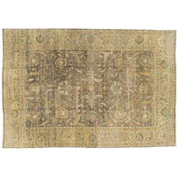 Golden Floral Rug