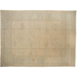 Beige Floral Turkish Rug