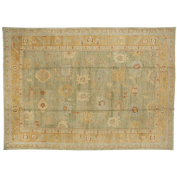 Green and Gold Turkish Rug