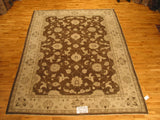 Brown Traditional Style Wool Area Rug