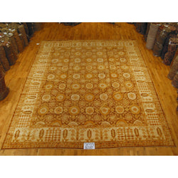 Brown Floral Medallions Rug