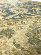 Teal and Gold Pakistani Rug