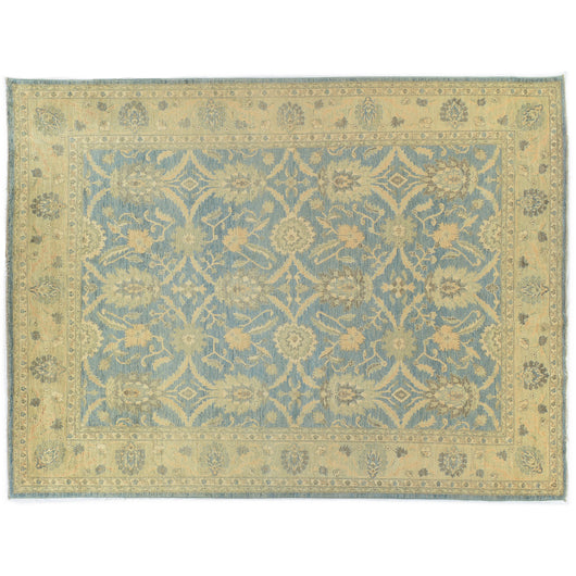 Teal and Gold Pakistani Rug
