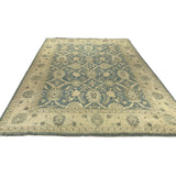 Teal and Gold Pakistani Rug
