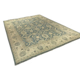 Teal and Gold Pakistani Rug