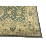 Teal and Gold Pakistani Rug
