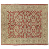 Beige and Red Pakistani Rug