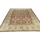 Beige and Red Pakistani Rug