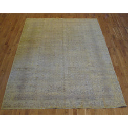 Vintage Green Overdyed Rug