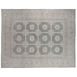Royal Ziegler Style Grey Wool Area Rug