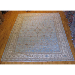 Blue and Ivory Pakistani Rug