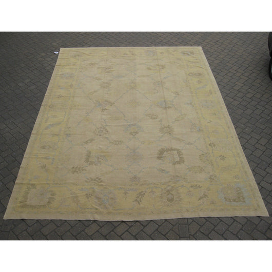 Beige Oushak Design Rug