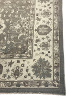 Gray Floral Medallions Rug