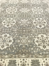 Gray Floral Medallions Rug