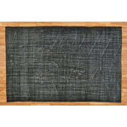 Black Distressed Rug