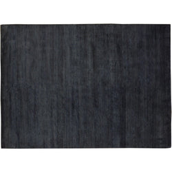 Charcoal Wool and Silk Rug
