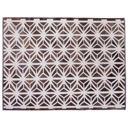 Geometric Brown Modern Kilim