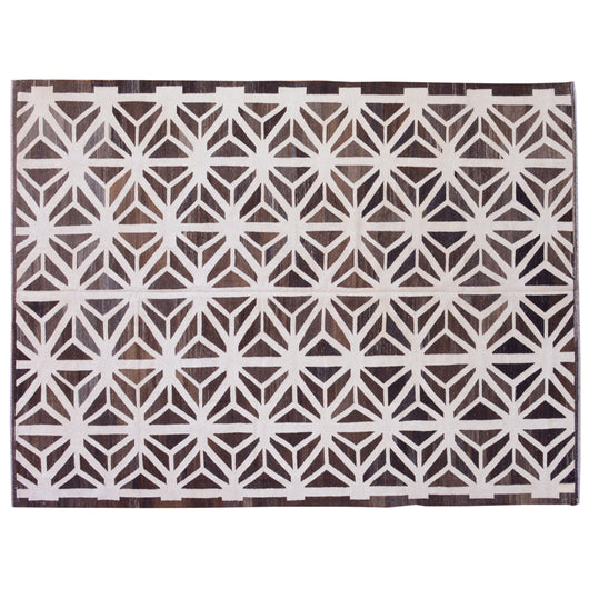 Geometric Brown Modern Kilim