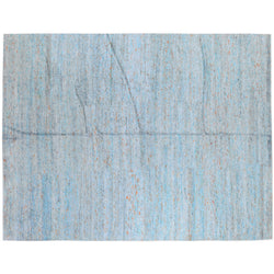 Turquoise and Silver Area Rug
