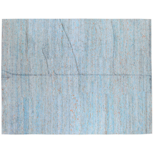 Turquoise and Silver Area Rug