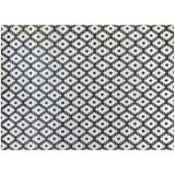 Slate and Ivory Pattern Rug