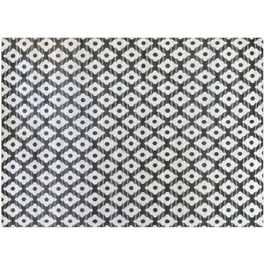 Slate and Ivory Pattern Rug