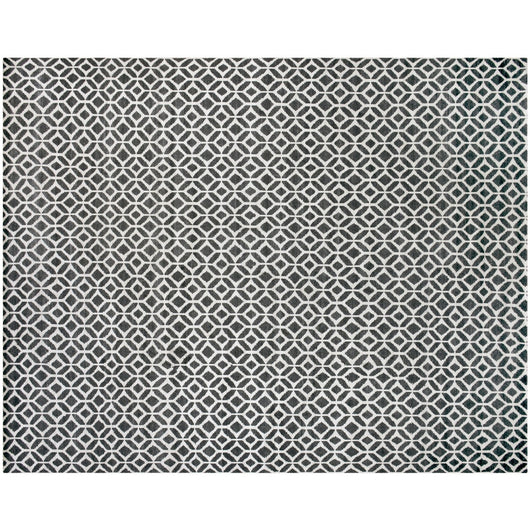 Charcoal and Ivory Pattern Rug