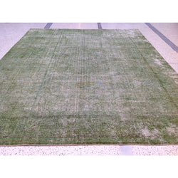 Green Distressed Rug