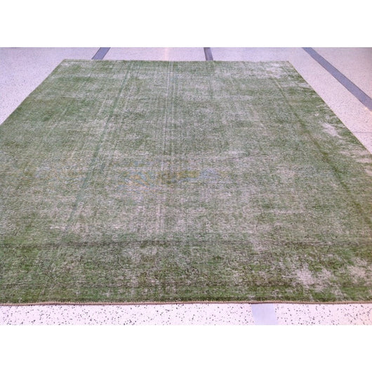 Green Distressed Rug