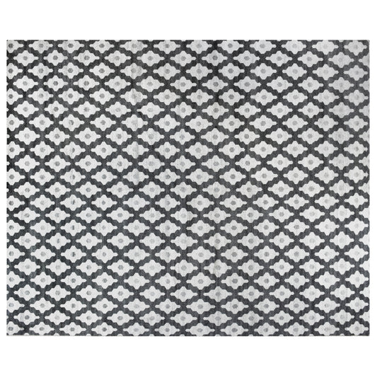 Black and White Pattern Rug