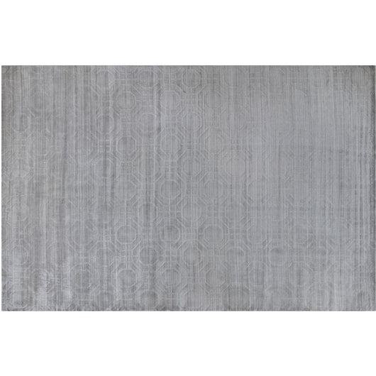 Gray Geometric Design Rug